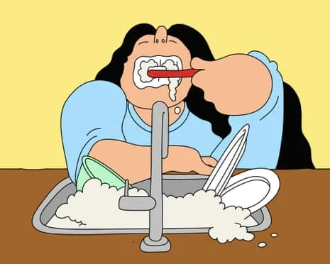 Should My Roommate Cease Brushing Her Toothbrush at the Kitchen Basin?